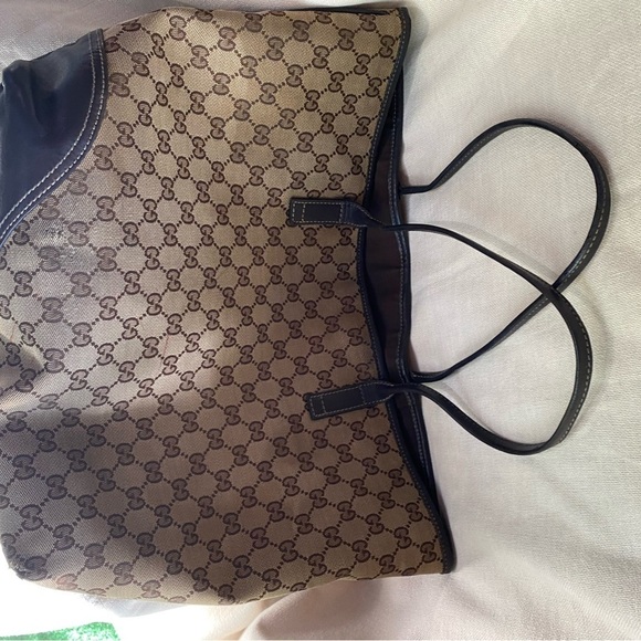𝅺Authentic Large Gucci Canvas tote - Picture 12 of 16